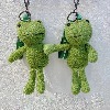 Cute frog 귀여운 뽀글이 개구리 캐릭터 키링